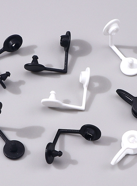 塑料一次性防盗扣连体扣直角二连扣鞋扣手腕带吊牌标签防盗扣配件