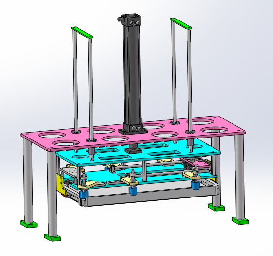 取料机械手托盘抓取机械手3d图纸机械自动化设计3d图