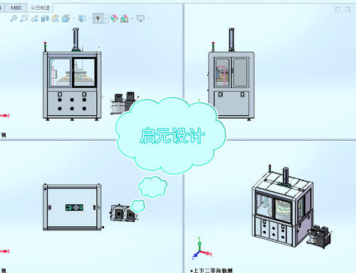 自动化玻璃打磨机3D图2d工程图玻璃研磨机抛光机3d图纸非标设计