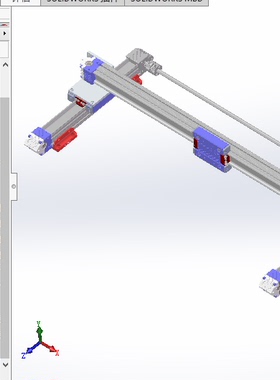 50模组滑台坐标型机械手桁架CCM三轴坐标型模组滑台3d图纸