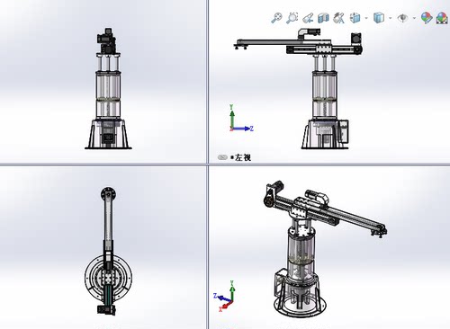 四轴冲压机械手冲床上下料3d+2d