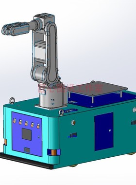 AGV小车机器人 自动导引运输AGV3D图纸 solideworks设计