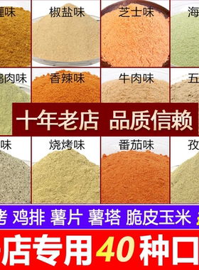 炸土豆片调料薯片撒粉苦荞洋芋片锅巴脆皮玉米薯塔烧烤鸡排外撒粉