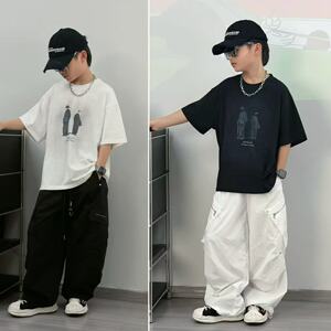 DUMAJIA 【酷飒潮衣】 2026男童夏天宽松短袖儿童时尚T恤7167