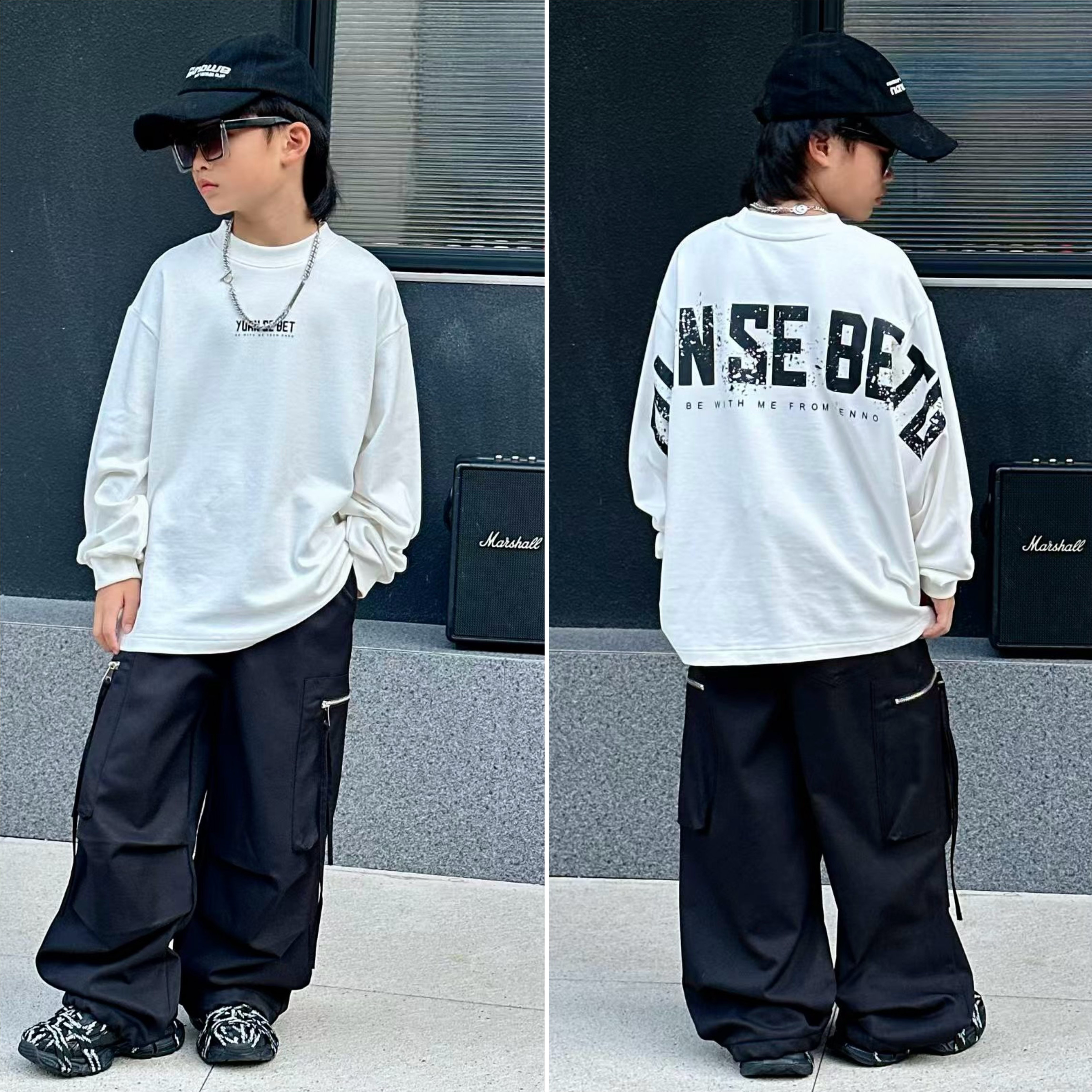 男童冬季加绒加厚卫衣儿童圆领百搭保暖上衣6070