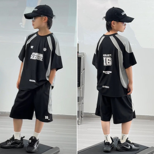 DUMAJIA 男童夏季休闲速干二件套2026夏装套装9101