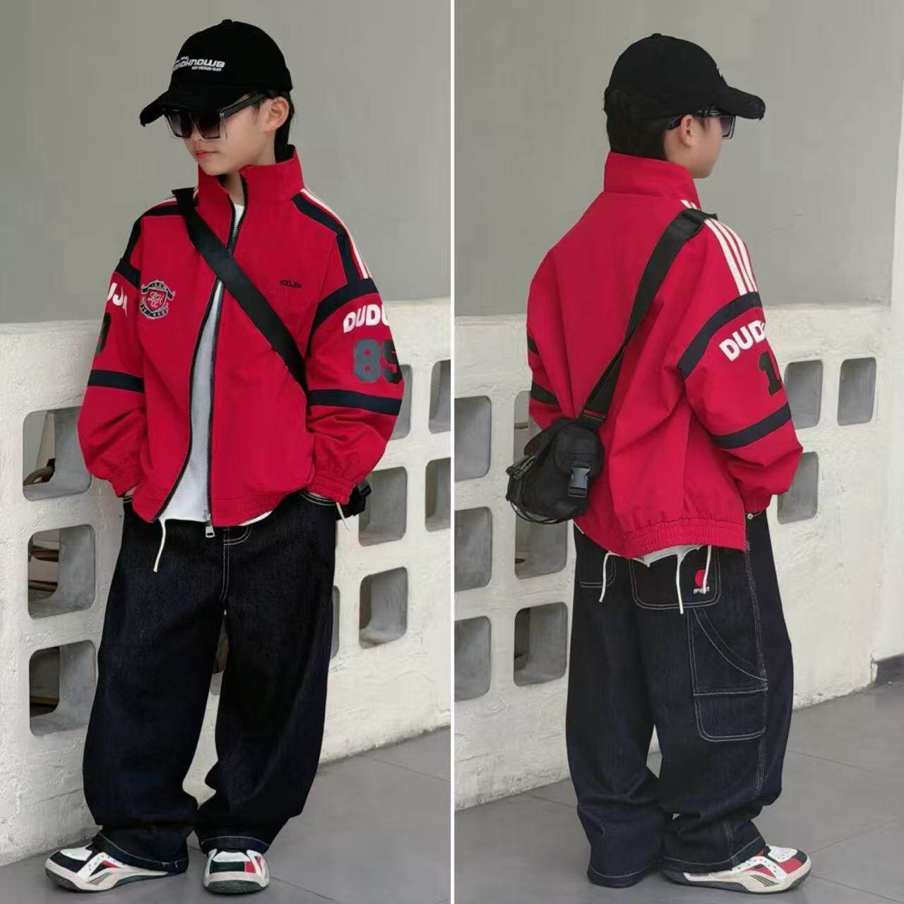 2026青少年春季薄款外套中大童户外两面穿棒球服6099