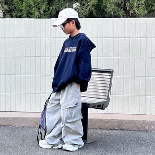 7003 儿童休闲帽衫 男童长袖 连帽卫衣2025秋装