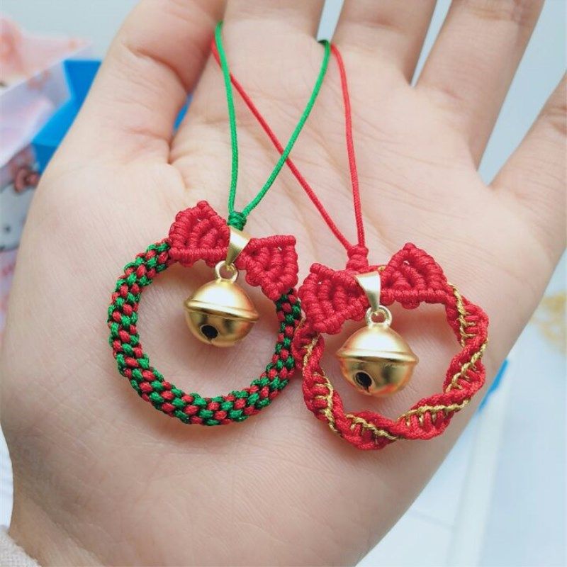 小红书手工铃铛挂件手工编织