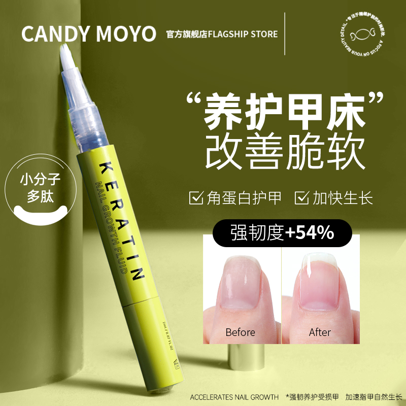 CandyMoyo护甲油指甲护理营养油生长水笔强韧甲面指缘油增长液30-封面