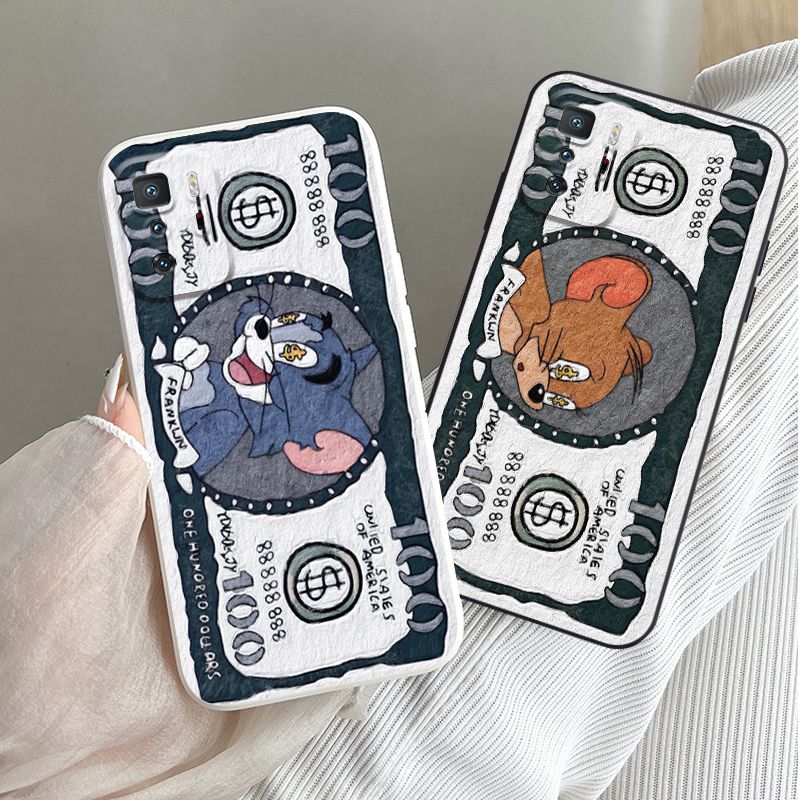 适用Redmi红米10x 4G 5G手机壳猫和老鼠Redmi note10 pro美元汤姆情侣杰瑞防摔软胶保护套可爱男女卡通