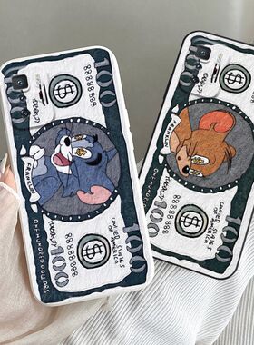 适用Redmi红米10x 4G 5G手机壳猫和老鼠Redmi note10 pro美元汤姆情侣杰瑞防摔软胶保护套可爱男女卡通