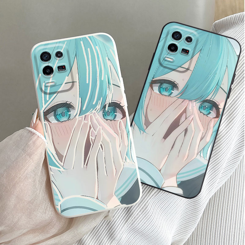 适用OPPOk7x k5 k9x手机壳超火爆款OPPO k9s蓝眼睛k9二次元k7x动漫k3防摔全包软胶保护套捂脸可爱少女卡通