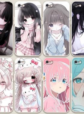 适用苹果6splus手机壳jk萝莉iphone6s二次元6plus软胶6p套6sp防摔i6可爱r闺蜜ip6ps初音ipone六puls平果spuls