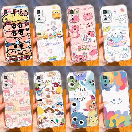 适用红米note7 note8 note10 pro手机壳可爱女note10pro潮男高透redmi 10x note9 4g 5G透明防摔全包软胶套