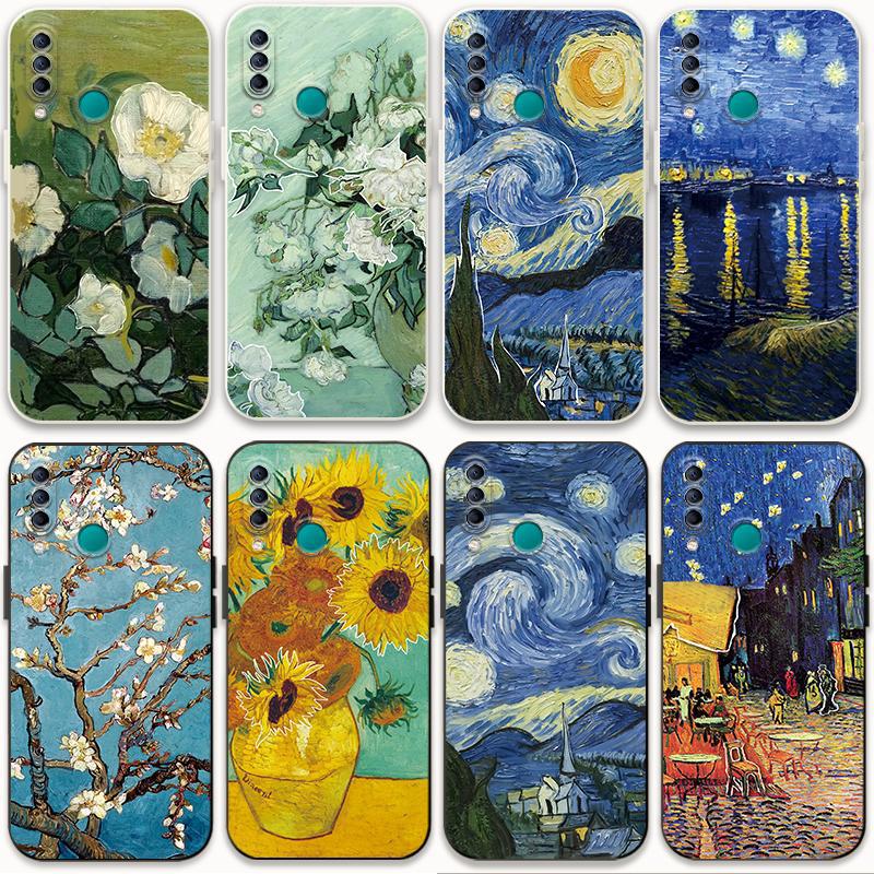 适用华为畅享9s手机壳星空梵高油