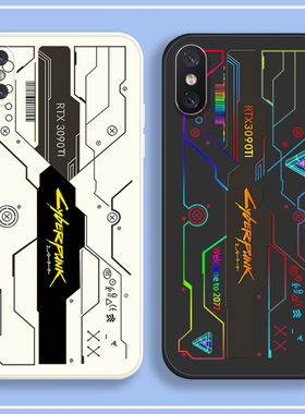 适用于2077赛博朋克iphoneX手机壳XR苹果X iPhoneXsMax硅胶xs max全包边xsxmax人xsmaxs软套ipx男xmαx潮ipon