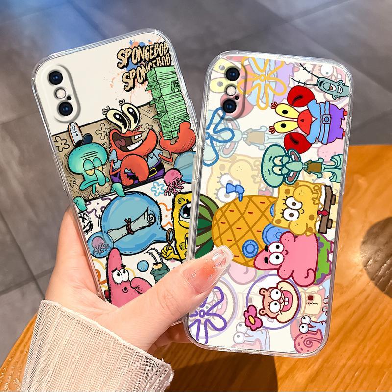iphoneX手机壳XR苹果X海绵宝宝iPhoneXsMax软xmax套xs max透明xsxmax适用xsmaxs情侣ipx可爱xr/xmαx女iponex