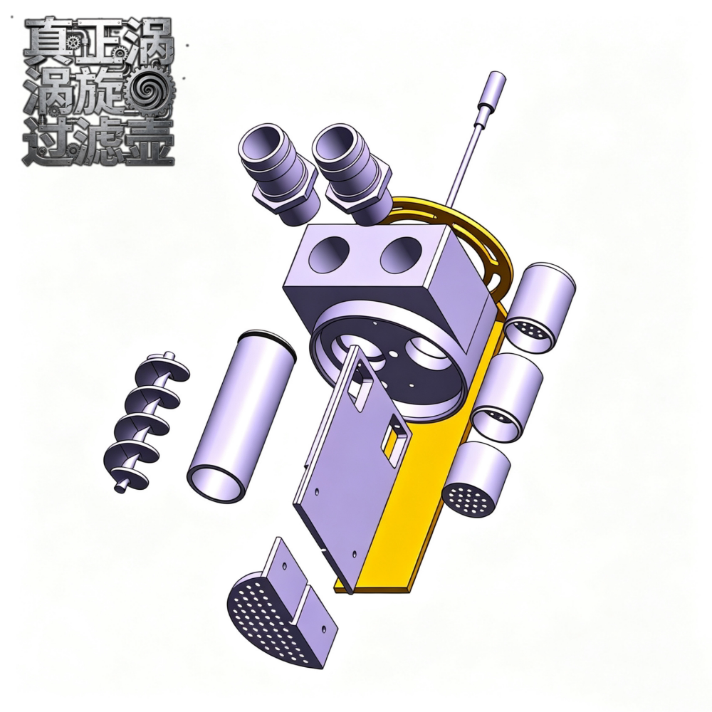 汽车改装金属涡旋过滤壶通用机油透气壶二次油气分离器废油回收壶