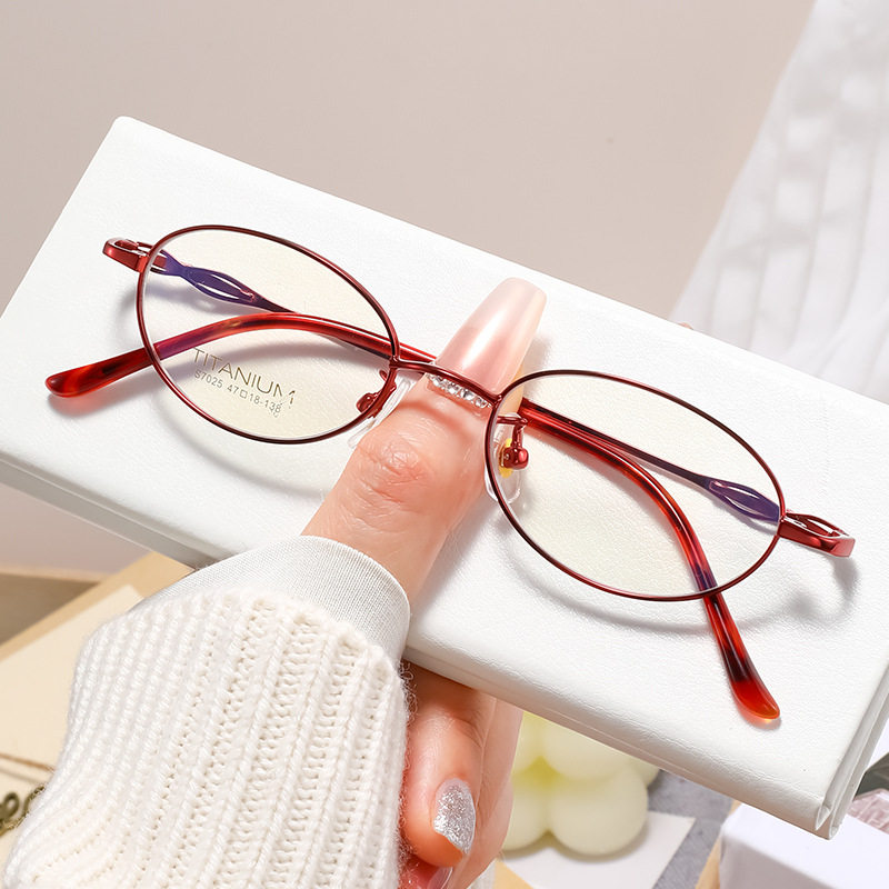 小脸小框纯钛近视眼镜框女椭圆框有度数超轻眼镜架眼睛镜架女钛,ZIPPO/瑞士军刀/眼镜,定制成品光学镜,淘宝优惠券,粉丝福利购,淘宝优惠卷