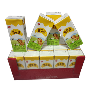 顺恩甜牛奶整箱12盒x250早餐营养美味甜品全脂牛乳新日期厂价包邮