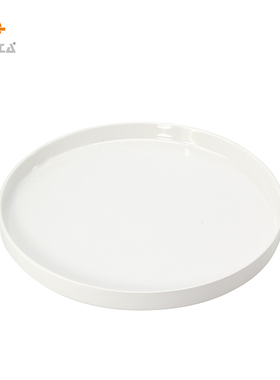 蒙生教育蒙台梭利蒙氏教具白色圆形仿瓷托盘早教益智插花套装教具