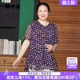 几何图案雪纺衫 胖太太大码 新品 夏季 宽松休闲V领潮823113710 女装
