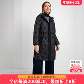 女装 冬装 新品 胖太太大码 黑暗花中长宽松连帽时尚 羽绒服822411210