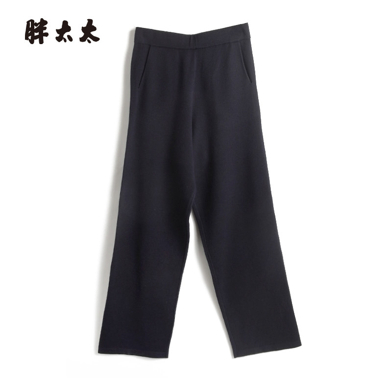 针织长裤胖太太舒适