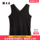 显瘦时尚 胖太太大码 423218010 新品 黑色蕾丝背心打底衫 女装 春夏季