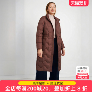 胖太太大碼 冬季 新咖色中長韓版 通勤加厚保暖羽絨服822410610 女裝