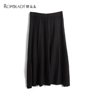 胖太太大码女装春新款半身裙针织保暖舒适宽松长裙显瘦620100830