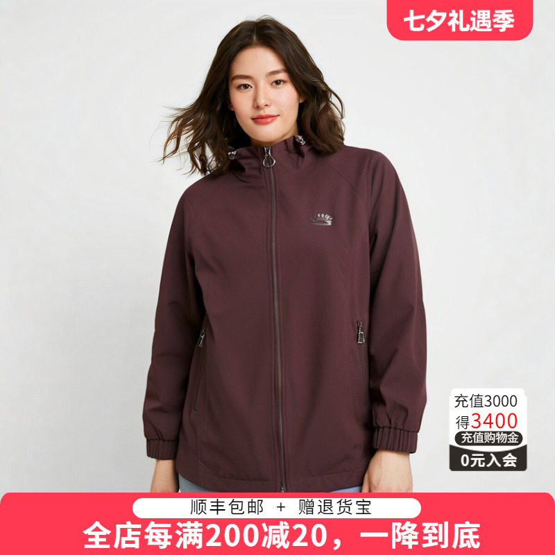 连帽外套胖太太休闲保暖