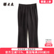 新款 春季 微喇裤 休闲显瘦长裤 直筒825217820 胖太太大码 弹力款 女装