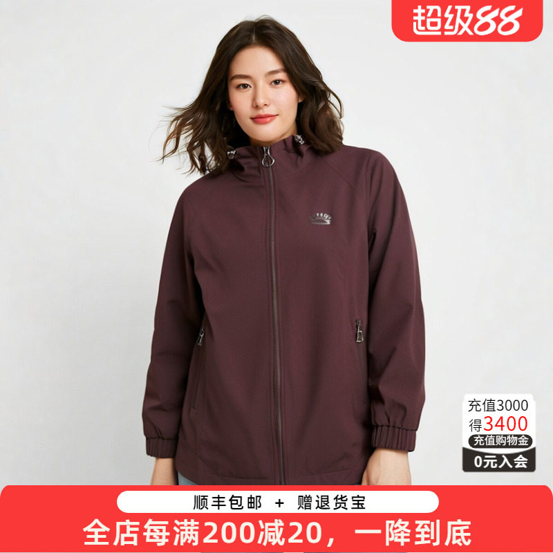 连帽外套胖太太休闲保暖