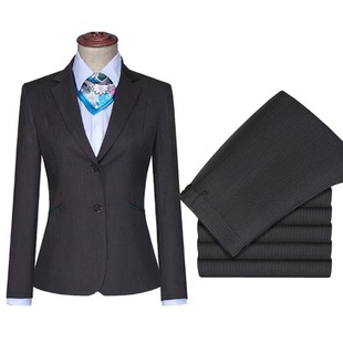 新款农行工作服女长袖衬衫西服西裤农业银行行服西装全套马甲工装