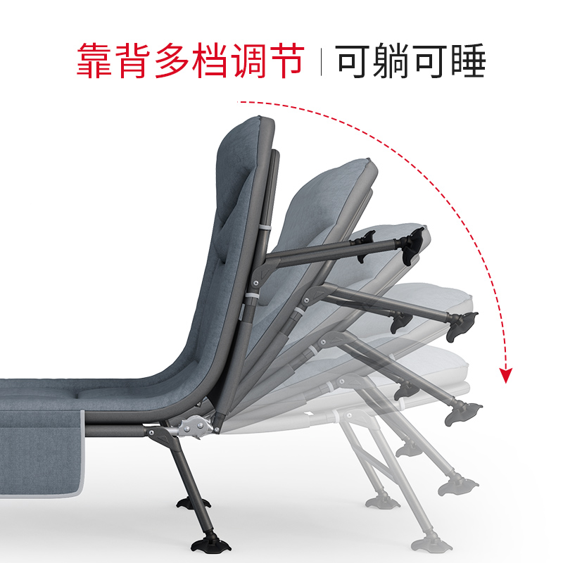 瑞仕达折叠床单人办公室午休便携躺椅睡觉神器行军陪护午睡简易床
