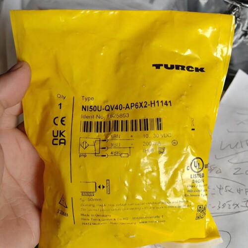 图尔克方形光电传感器NI50U-QV40-AP6X2-H1141订货号1625853正品