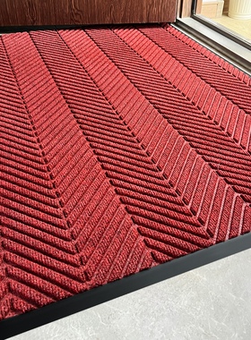 红色入户门除尘地垫户外入门吸水脚垫家用地毯室外门口防滑门垫