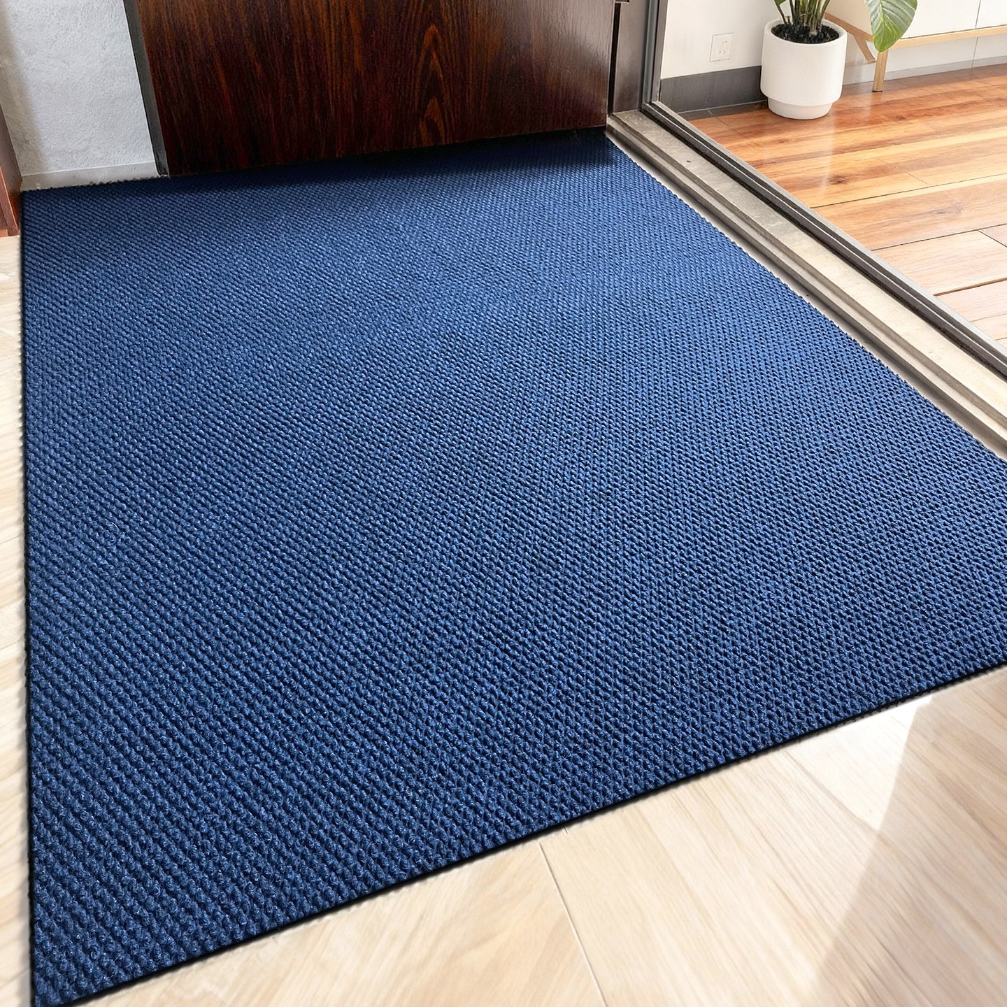 蓝色门口地毯家用入户门地垫玄关加厚可裁剪门垫室外防滑除尘脚垫,居家布艺,入户地垫,淘宝优惠券,粉丝福利购,淘宝优惠卷