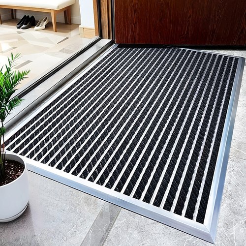 黑色铝合金入户门高级地垫