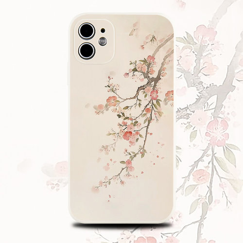 巷午 中式梅花适用于苹果15华为nova12/mate60p荣耀90opporeno11小米14/13红米note13硅胶软手机壳vivox100