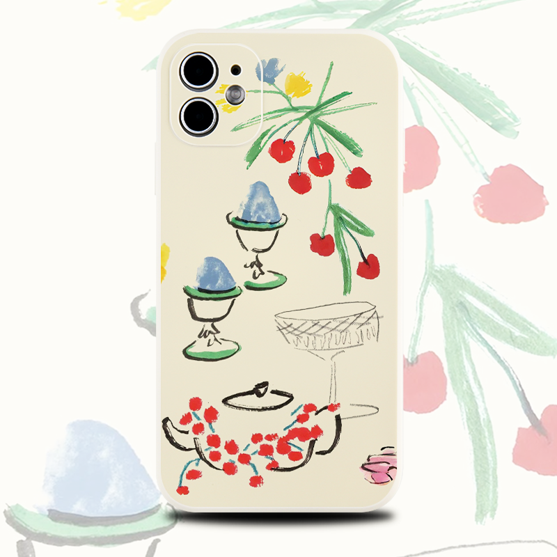 巷午 文艺松弛感涂鸦适用于苹果16华为mate70oppofindx8u小米15硅胶手机壳vivoxy300pro荣耀magic7红米note14