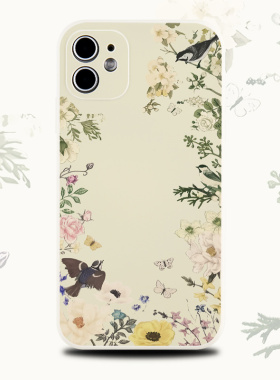 巷午 复古花鸟适用于苹果16/15华为mate70opporeno14小米15硅胶手机壳vivoxy300p/x200荣耀magic7红米note14p