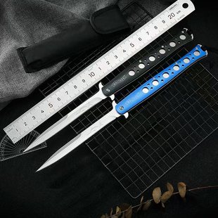 不锈钢小刀锋利高硬度户外折叠水果刀迷你随身军工露营刀防身刀具