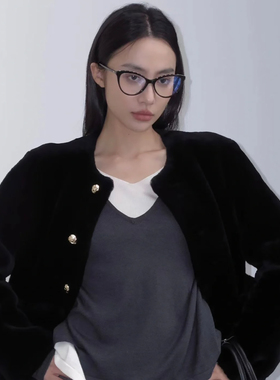 ALASYA复古气质款高清防蓝光猫眼平光眼镜素颜镜框大框显脸小