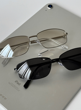 ALASYA新款痞帅金属未来感墨镜badbunny小框港风复古感高级太阳镜