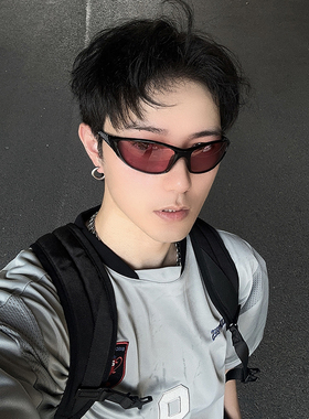 ALASYA休闲潮流未来感小众时髦墨镜骑行户外太阳镜凹造型防紫外线