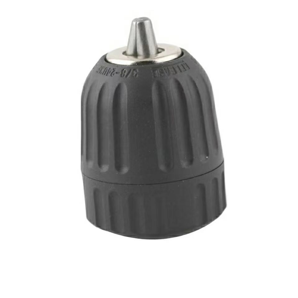 手电钻自锁手紧夹头1/2-24UNF0.8-10mm反螺丝钻夹头电钻夹头配件