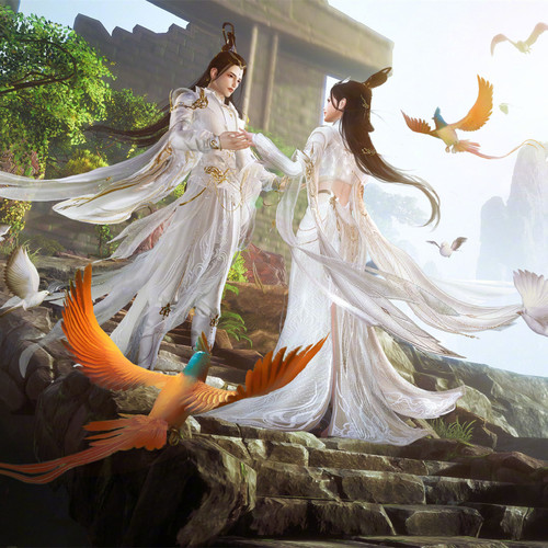 剑网三剑三外观箜篌盒子弦歌引礼盒妙音大唐系列黑白发挂件衣服